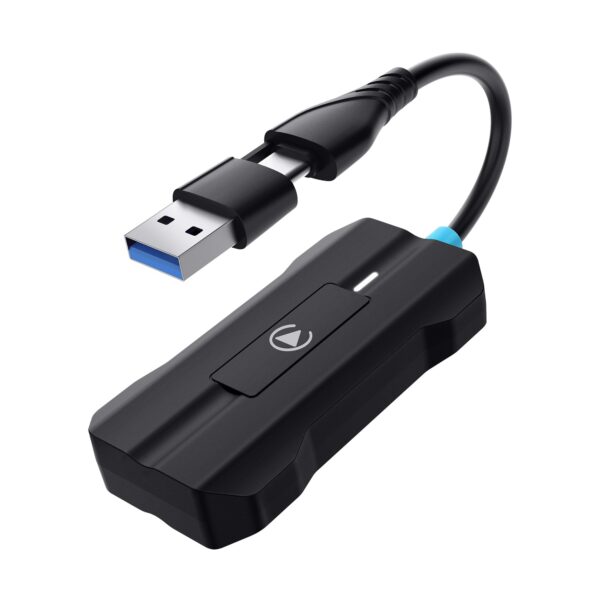 Wireless CarPlay Adapter for Apple -Convert Factory Wired to Wireless CarPlay Dongle 2026 Upgraded, Plug and Play, Carplay Wireless Adapter Compatible with Android & iOS. (Light Black)